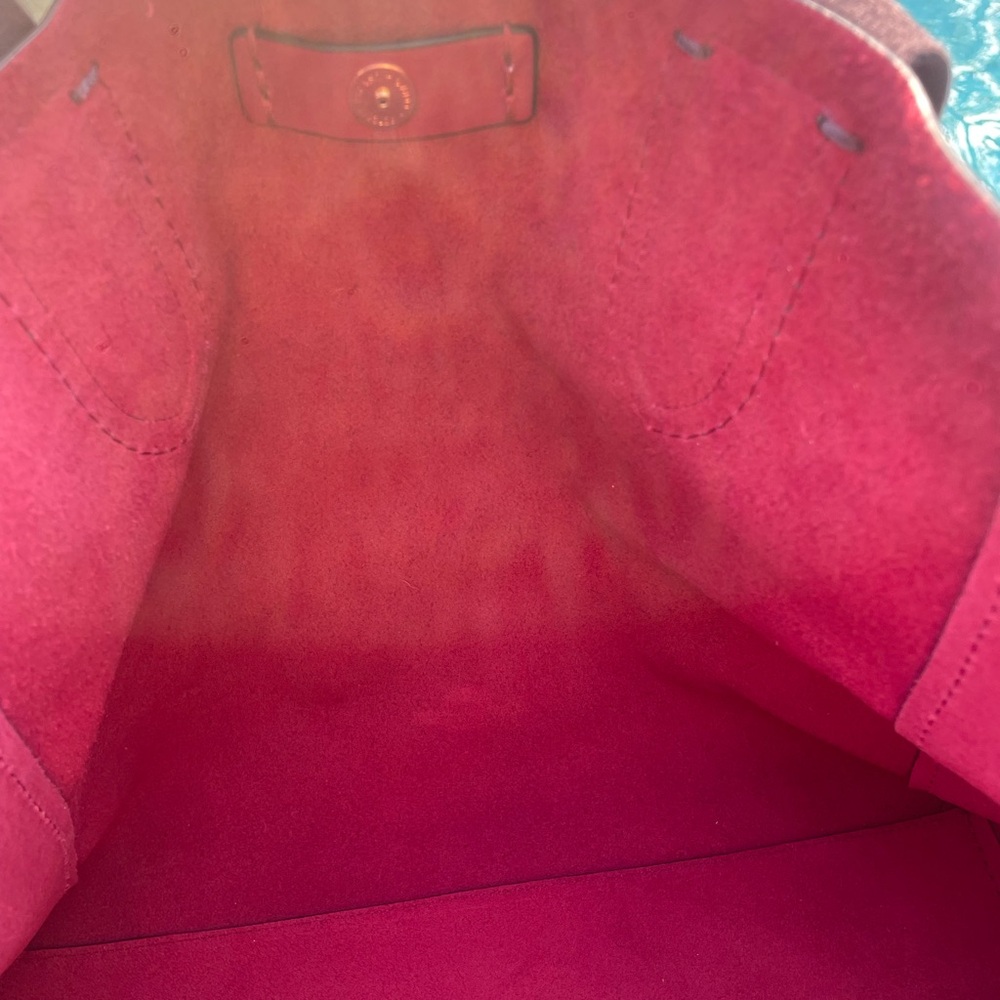 NWOT Coach Burgundy Pebbled Leather Derby Tote Shoulder Bag (CSR) - Picture 15 of 16